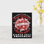 Sickle Cell Warrior Haar gevecht is mijn gevecht M Kaart (Gele Bloem)