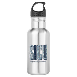 SICU Chirurgische Intensive Care Unit Vintage T-sh Waterfles