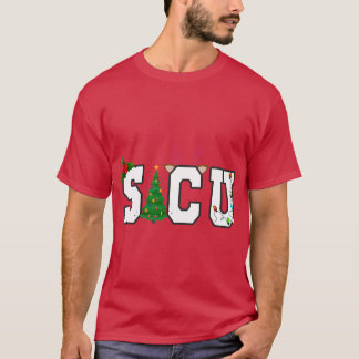 SICU Kerst Chirurgische Intensieve Eenheidsverplee T-shirt