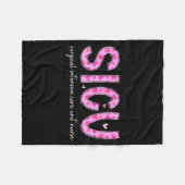 Sicu Nurse Heart Valentines Day Surgical Intensive Fleece Deken (Voorkant (Horizontaal))