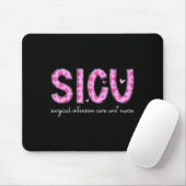 Sicu Nurse Heart Valentines Day Surgical Intensive Muismat (Met muis)