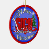 SICU SURGICAL INTENSIVE CARE UNIT XMAS ORNATION KERAMISCH ORNAMENT (Rechts)