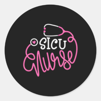 SICU Verpleegkundige Chirurgische Intensive Care U Ronde Sticker