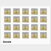Siculo Arabisch zakje met dieren Vierkante Sticker (Vel)