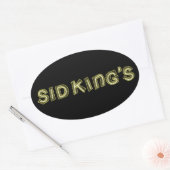 sid king ' club ovale sticker (Envelop)