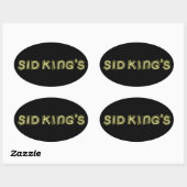 sid king ' club ovale sticker (Vel)