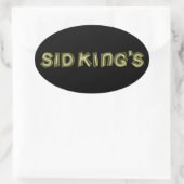 sid king ' club ovale sticker (Tas)