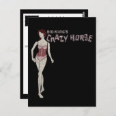 sid king's gekke paardenmannequin briefkaart (Voorkant / Achterkant)