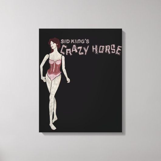 sid king's gekke paardenmannequin canvas afdruk (Voorkant)