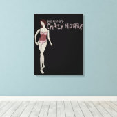sid king's gekke paardenmannequin canvas afdruk (Insitu (Houten vloer))