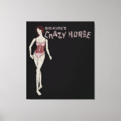 sid king's gekke paardenmannequin canvas afdruk (Voorkant)