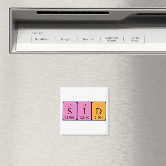 Sid periodiek table name magnet (Insitu (Vaatwasser))
