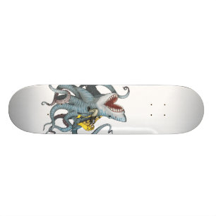 Sid riding Sharktopus skateboard