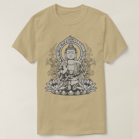 Siddartha Buddha Halftone T-shirt (Design voorkant)