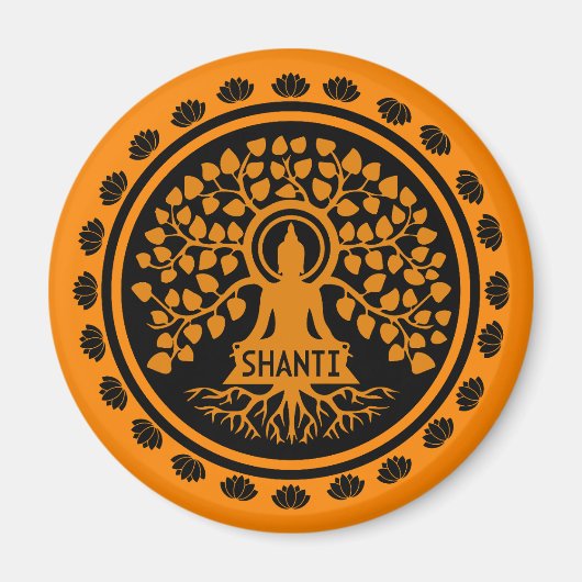 Siddhartha Gautama, Boeddhistische kunst Magneet (Voorkant)