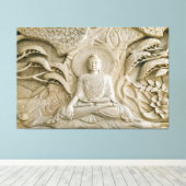 Siddhartha Gautama Buddha Canvas Afbeelding (Insitu (Houten vloer))