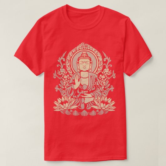 Siddhartha Gautama Buddha Yellow T-shirt (Design voorkant)