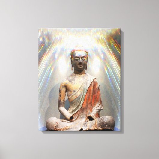 Siddhartha Gautama Statue Canvas Afdruk (Voorkant)