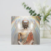 Siddhartha Gautama Statue Kaart (Staand voorkant)