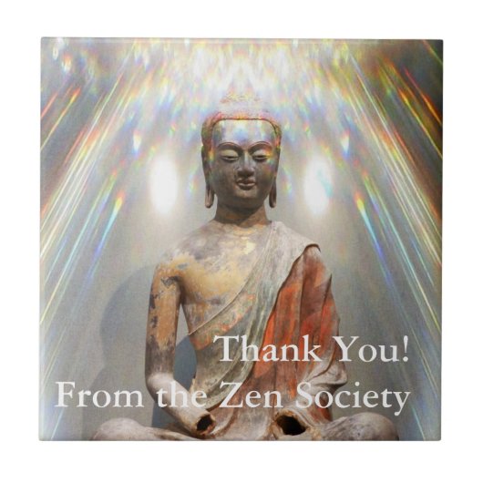 Siddhartha Gautama Statue Tegeltje (Voorkant)