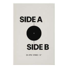 Side A - Side B - Vinyl - Poster