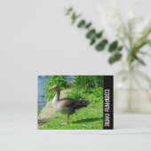 Side Band - Greylag Goose Visitekaartje (Staand voorkant)