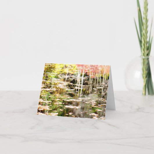 Side Bog bij Walden Pond Notitiekaartje (Voorkant)