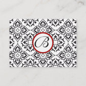 Side Borders Black Damask Reactie Website Kaarten (Achterkant)