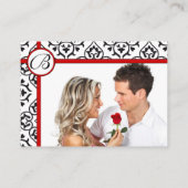 Side Borders Uw Fotoantwoord Website Kaarten (Achterkant)