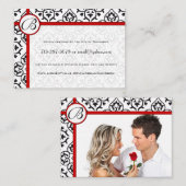 Side Borders Uw Fotoantwoord Website Kaarten (Voorkant / Achterkant)