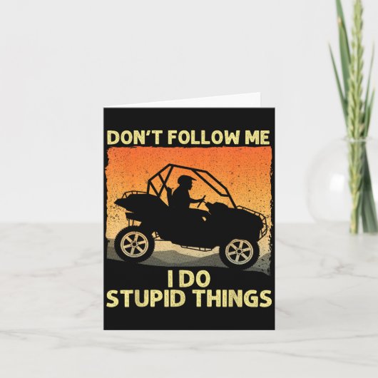 Side-by-side Design For Men Women Utv Atv Sxs Off  Kaart (Voorkant)