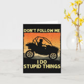 Side-by-side Design For Men Women Utv Atv Sxs Off  Kaart (Gele Bloem)