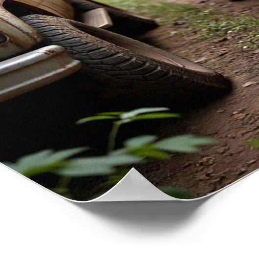 Side-by-Side  Truck Race Poster (Hoek)