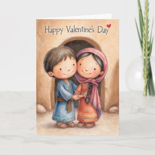 Side by Side Valentine Card Kaart (Voorkant)