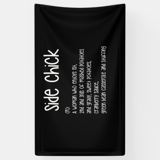 Side Chick Deinition Thanksgiving Spandoek (Verticaal)