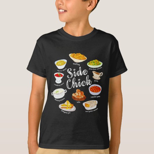Side Chick,funny Thanksgiving Dishes Gift Tee Men  T-shirt (Voorkant)