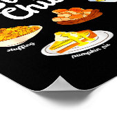 Side Chick Funny Thanksgiving Foodie Friendsgiving Poster (Hoek)