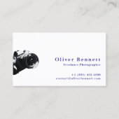 Side-cut Design Camera Photographer QR Code Visitekaartje (Voorkant)