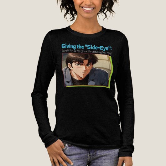 Side-Eye 4K Tri-Blend Shirt (Voorkant)