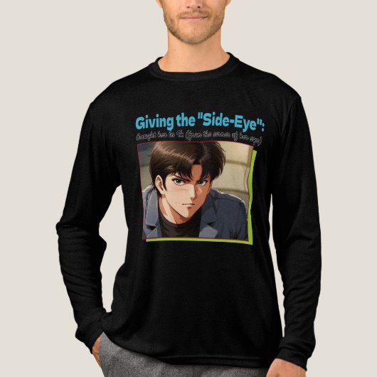 Side-Eye 4K Tri-Blend Shirt (Voorkant volledig)