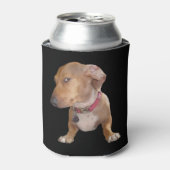 Side Eye Dog Meme Dubbelzijdig Zwart Blikjeskoeler (Blikje Voorkant)