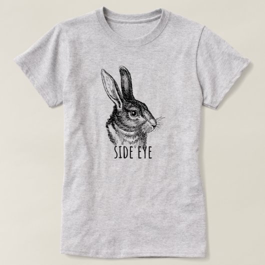 Side Eye Funny Bunny T-shirt (Design voorkant)