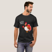Side Eye Moo Turkey Funny Thanksgiving Autumn Fall T-shirt (Voorkant volledig)