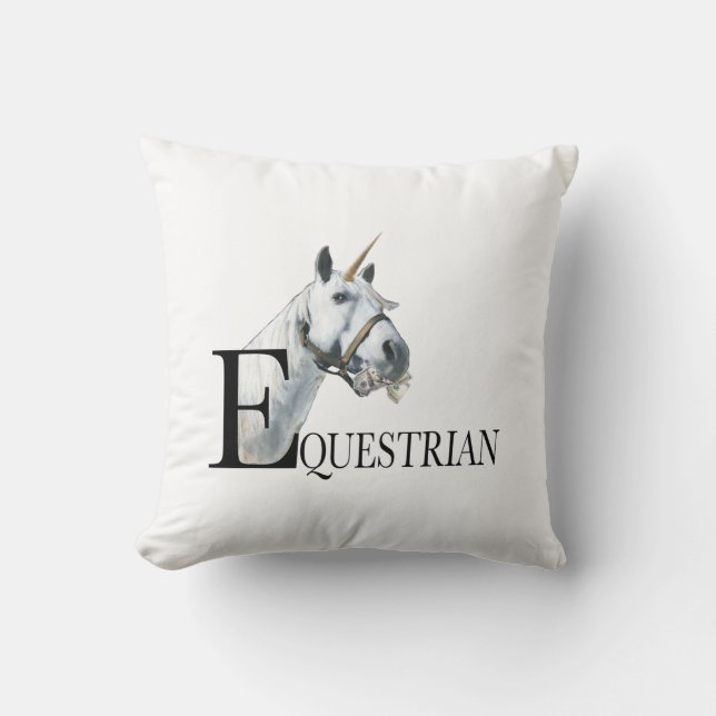 Side Eye Unicorn Pillow Kussen (Voorkant)