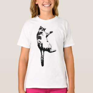 Side-Gaze Tabby, vetgedrukte lijnen T-shirt