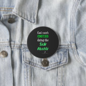 Side Hustle Cooties Neon Green-tekst Ronde Button 7,6 Cm (In situ)