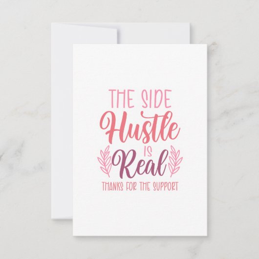 Side Hustle Dank u kaarten (Voorkant)