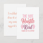 Side Hustle Dank u kaarten (Voorkant / Achterkant)