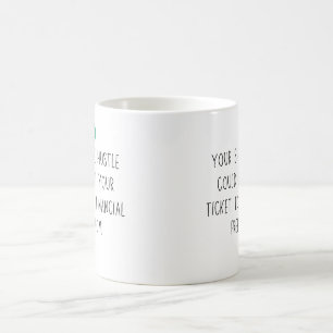 Side Hustle Financiële Vrijheid Carrière dollar ge Koffiemok