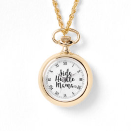SIDE HUSTLE MAMA GOLD-PLAATS HORLOGE